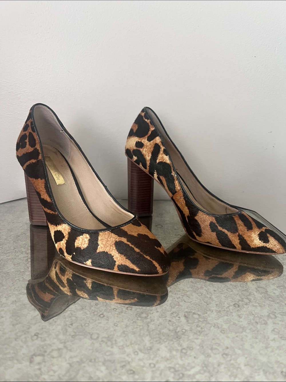 Louise et Cie Leopard-Print Pointed-Toe Pumps